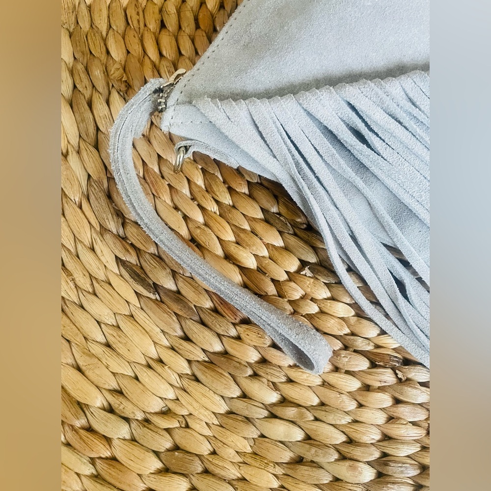 Zara Bohemian Suede Clutch/Crossbody - Picture 4 of 8